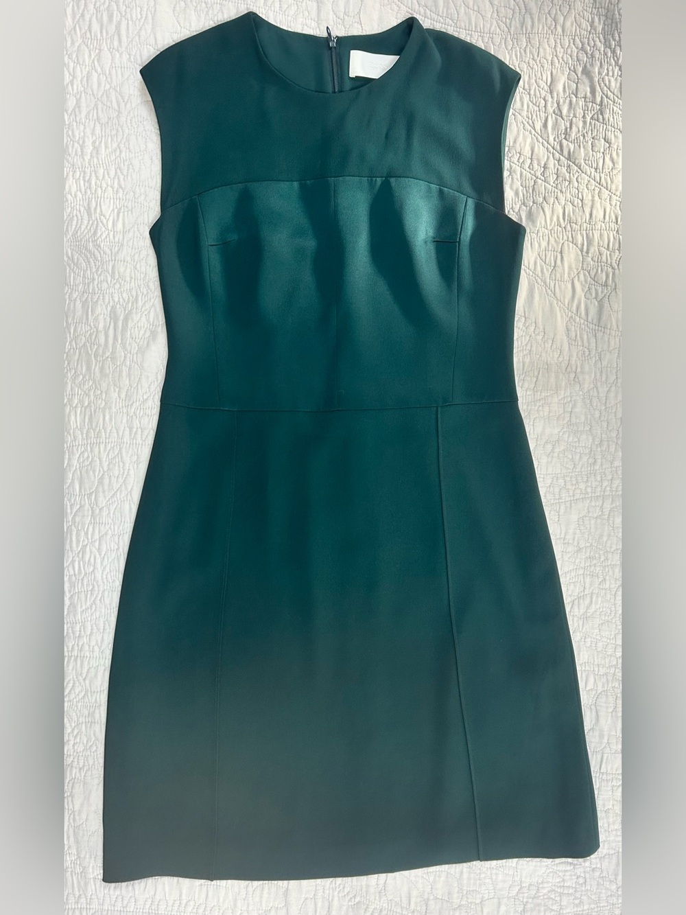 BOSS Hugo Boss Emerald Green Sheath Dress US 8 Cap Sleeve